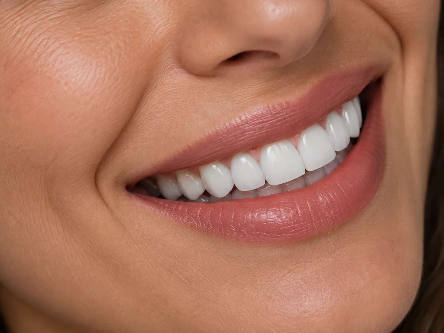 Resultado do sorriso com lentes